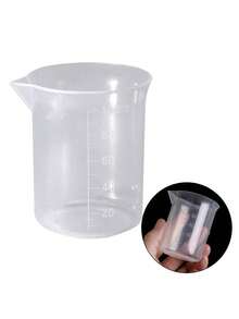 100ml Taza de Medición, Material PP Grueso, Vaso Plástico con Marcas, Taza Medidora Líquida Graduada Multifuncional para Cocina y Laboratorio - Multicolor - Ver 7
