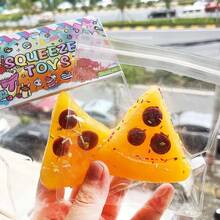 1 món đồ chơi bóp hình bánh pizza mới, mô phỏng thực tế, giúp giảm căng thẳng, hình tam giác Onigiri, đồ chơi tương tác độc đáo, món quà hoàn hảo cho bạn bè, gia đình, sinh nhật, tiệc tùng, bé trai và bé gái. - Nhiều màu - Xem 2
