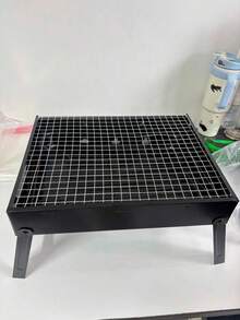 1pc Foldable Portable Iron Charcoal Grill, Suitable For Camping, Outdoor BBQ, Picnic, Travel And Other Outdoor Cooking And Grilling - Multicolor - View 11