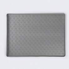 1pc Silicone Paw Print Pet Food Mat - Black - View 7