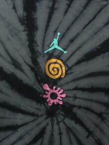 Áo thun nam Jordan Brooklyn kiểu dáng rộng, họa tiết graffiti nhuộm tie-dye, mã sản phẩm IF3158-068 - Xám sắt - Xem 5