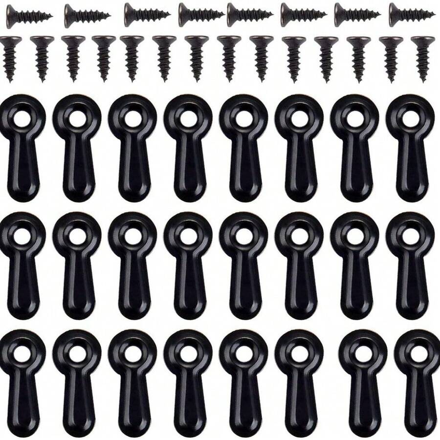 Picture Frame Turn Button Fasteners Set, 100 PCS Picture Frame Backing Clips Photo Frame Hardware Clips - View 1