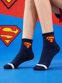 Warner Bros 1双短袜，华纳兄弟DC系列联名款，设计简约，吸湿透气，百搭，适合电影、漫画、动画爱好者。 - 彩色 - 查看 10