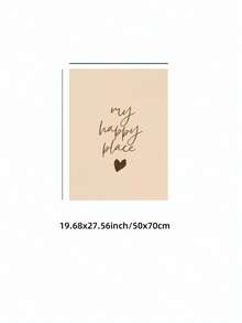 1/3pcs Frameless Neutral Tone "I Rot In Bed" Quote Art Print, Minimalist Heart Pattern Humorous Poster, Suitable For Bedroom, Dorm, Living Room Decor, Back To School Season, Fashion Poster, Retro Decor, College Dorm Essential, Unique Gift - Heart-shaped Pattern - View 12
