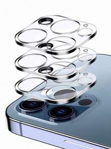 3片装相机镜头保护膜，兼容苹果手机，防水、防震、防摔、防刮、防指纹、全覆盖 - 無色 - 查看 9