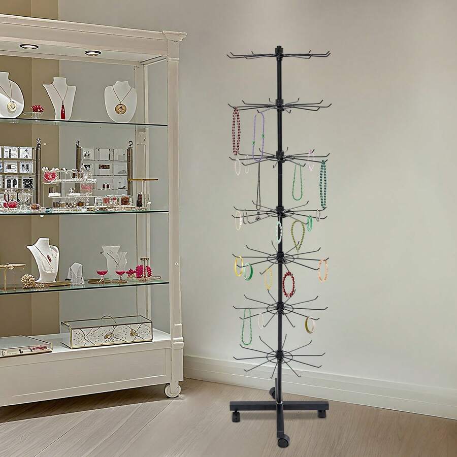SanBouSi 7-Tier Display Stand Display Stand With Hook Rotatable Display Stand - 1PC - View 1