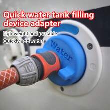 1pc Quick Water Tank Fill Adapter, Easy And Convenient Water Refilling, Non-Slip Buckle, Leak-Proof Design, Easy To Install, Suitable For RV/Camper/Motorhome Fresh Water Tank Filling Water-Adding Device Adapter - Multicolor - View 1