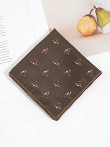 1pc Men's Fashionable Elegant Horse Pattern Striped Handkerchief, Pocket Square Suitable For Business, Banquet, Party, Gathering,Festival,Graduation Gift - Multicolor - View 7