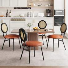 Dining Chairs - Brown Four-piece Set - View 5