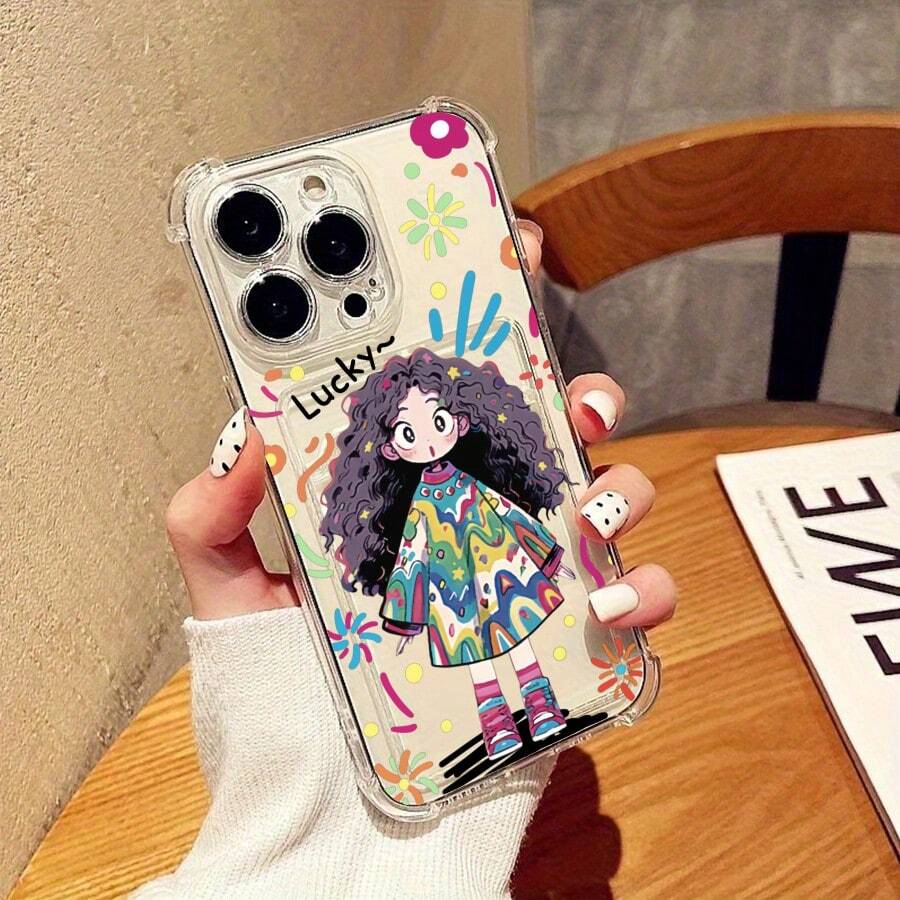スマホケース カード収納ケース シンプルデザイン ユニセックス 大人上品 TPUケース 柔らかTPU 四隅耐衝撃 全面保護 耐衝撃 傷防止 カメラレンズ保護 17pro Max/17pro/17/11/12/13/14/15/15Pro/15PluS/15Pro Max/16/16Pro/16PluS/16Pro Max/MIN/X/XR 対応 インスタ映え 贈り物に最適 - 透明 - チェックする 1
