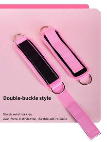 2pcs Adjustable Ankle Straps With D-Ring, Leg & Ankle Support For Fitness Exercises, Breathable Ankle Brace, Gym Accessories For Leg And Glute Workouts, Suitable For Dumbbell, Exercise, Home Fitness, Women - Multicolor - View 6