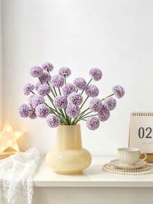 1 Bó hoa giả, hoa cẩm tú cầu, hoa cúc tròn, thích hợp trang trí đám cưới, nhà cửa, nhà hàng, phòng ngủ, bình hoa, lễ hội và tiệc sinh nhật, quà tặng ngày lễ tình nhân, vật liệu tự làm cho năm mới, cây giả, trang trí mùa xuân, phòng ốc, bàn làm việc, trang trí sân vườn, trang trí nội thất, quà tặng ngày lễ tình nhân, quà tặng tốt nghiệp - Màu tím - Xem 7