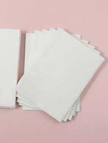 25/50Pcs Disposable Nail Table Mat, Waterproof & Stain-Resistant Large Manicure Workstation Cover, Salon Protective Sheet For Nail Art Supplies, Professional Nail Tool Accessories For Home, Salon, Studio, Travel, Spa, Nail Class, Gift For Nail Techs, Salon Owners, DIY Lovers, Beginners, Christmas, Birthday, Valentine's Day, Mother's Day. - White - View 2