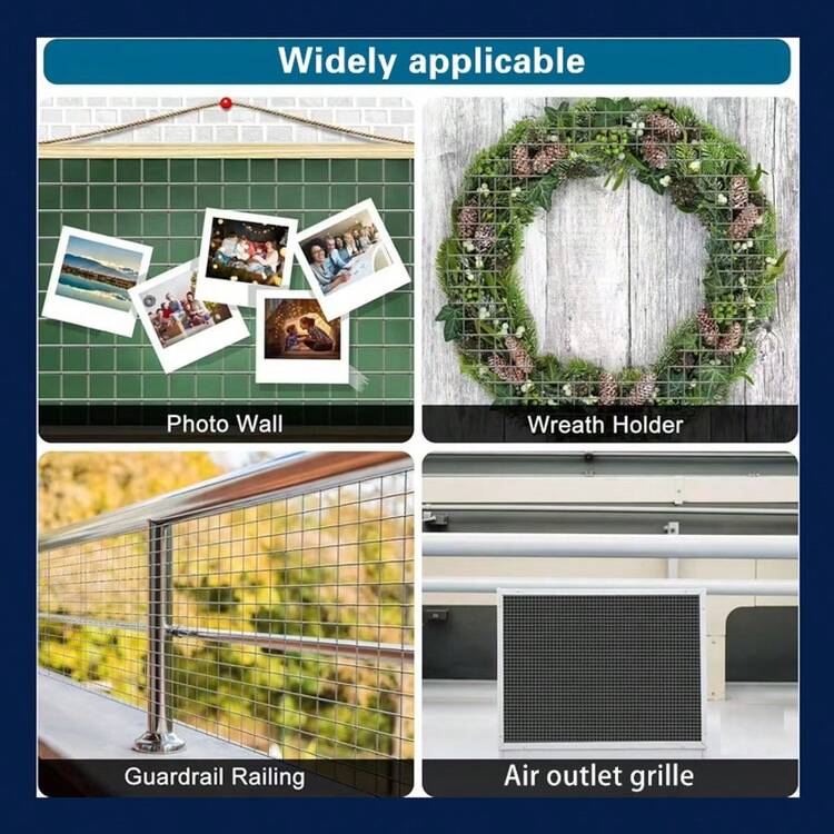 3pcs 4-Mesh Stainless Steel Metal Wire Mesh Panels, 30cm X 30cm, Rodent-Proof Net, Drainage Cover Net, Suitable For Poultry House, Cages, Small Animal Pets Enclosure, Can Be Cut To Size As Needed - Silver - View 2