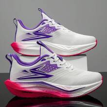 Chaussures de course sur route pour hommes, baskets de sport confortables et respirantes - conviennent pour toutes les saisons, chaussures de sport décontracté et à la mode pour les activités extérieures, le jogging, la marche, la gym, l'exercice au parc et le port décontracté quotidien, chaussures de sport assorties pour couple - Poudre blanche - Voir 20