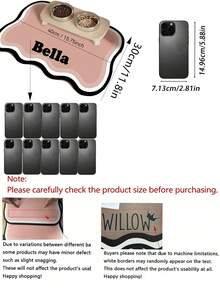 Customizable Quick-Drying Pet Feeding Mat, Can Print Pet Name - Splash-Proof, Absorbent, Easy To Clean Design, Paw Print Pattern, Suitable For Cats And Dogs, Washable, Perfect Gift For Pet Owners. Pet Feeding Mat, Pet Food Mat, Fun Design, Durable Pet Pad, Dog Mat, Cat Food Mat, Dog Food Mat, Dog Nap Mat, Dog Bowl Mat, Lunch Mat, Cat Food Mat, Dog Food Mat, Absorbent Pet Feeding Mat - Multicolor - View 12