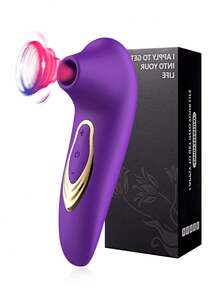 Clitoral Suction Vibrator, Sexy Vaginal Suction Vibrator, Clitoral Stimulator, Sex Toy, Purple Clitoral Suction Vibrator, Female Oral Sex, Sexual Health, Adult Female Masturbator, Sex Toy, 10 Frequency Clitoral Suction Vibrator, Adult Toy, Sex Toy Store, Female Vibrator, Rechargeable Female Sex Toy - Purple - View 1