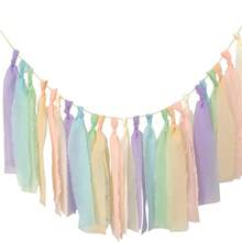 Multi-Color Chiffon Tassel Hanging Banners, Party Decorations & Photography Props - View 8