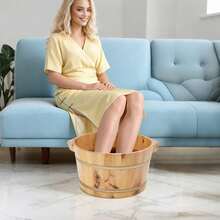 SENDERPICK For Foot Bath Wooden Foot Soak Basin Foot Bath Bucket Bucket - Multicolor - View 2