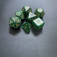 Easytoday High Quality New 7-Piece Star Engraved Dice Set, Novel Acrylic Dice Suitable For Board Games - Multicolor - View 7