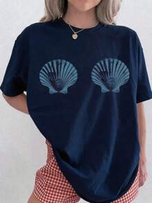 1pcs Custom Mermaid Bachelorette Shirt  Last Toast On The Coast Bachelorette Coastal Bachelorette Bikinis And Martinis Last Splash,Plus-Size Fashion T-Shirt - 藏藍色1 - 查看 14