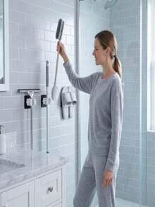 Bộ 8/4/1 móc treo chổi lau nhà đa năng, kẹp chổi gắn tường, móc treo chổi lau nhà tự dính, móc chống thấm nước, chống trượt, có thể tháo rời, thích hợp để cất giữ đồ dùng trong nhà, phòng tắm, nhà bếp, sân vườn và gara, dụng cụ nhà tắm/nhà bếp/nhà vệ sinh/gara, không cần khoan, chống trượt (Màu sắc và kiểu dáng ngẫu nhiên) - Xem 5