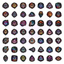 25 piezas Surtido de pegatinas vintage de ojo que todo lo ve, estilo retro fantástico, colores vibrantes, diseños diversos, llenos de estética mística, muy decorativas para equipaje, portátil y resistentes al agua - Multicolor - Ver 4