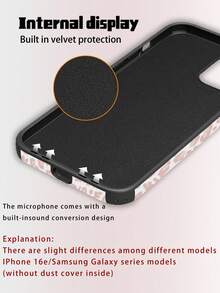 1个亮色豹纹软皮防震防尘手工保护壳，适用于苹果17 Pro Max/16 Pro Max/16 Plus/13 Pro Max/14 Pro Max/13/14/11/12 Pro/11/15 Pro、三星Galaxy S24 Ultra，带扬声器孔设计，适合作为节日礼物 - 淺粉色 - 查看 10