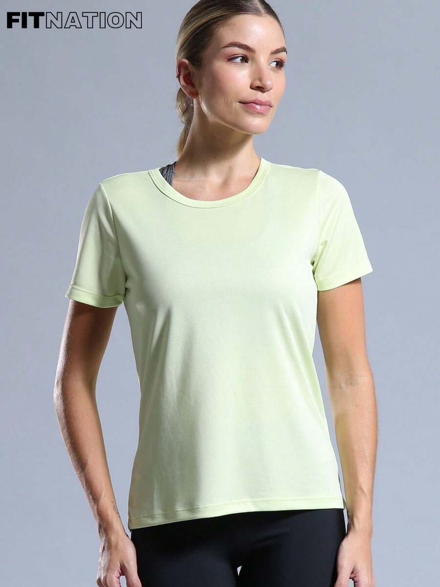 BABYLOOK WOMEN'S FITNESS T-SHIRT - Green - View 1