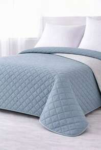 Quilted Bedspread + 2 Pillowcases, Printed For Spring, Summer, Autumn And Winter. 100% Microfiber, 150 X 150 Cm. - Design-4 - View 1