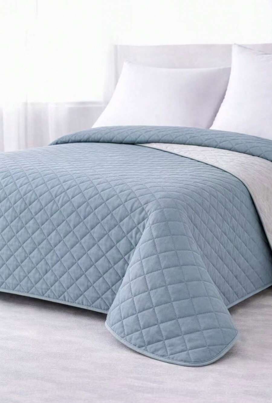 Quilted Bedspread + 2 Pillowcases, Printed For Spring, Summer, Autumn And Winter. 100% Microfiber, 150 X 150 Cm. - Design-4 - View 1