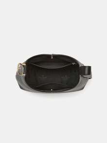 KS 454 Series Crossbody Bag In Signature Leather With Kate Spade Charm Shoulder Bag Hobo Purses with Adjustable Strap - 黑色 - 查看 3