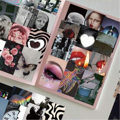 49Pcs Grunge Women Posters Y2K Aesthetic Cute Stickers Vintage Women Posters Stickers Y2K Stickers Aesthetic Stickers Aesthetic Y2k Stuff Cool Stickers For Water Bottle, Guitar, Luggage, Phone, Case, Laptop, Skateboard, Gift