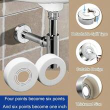 1pc Adjustable Elevated Faucet Decorative Cover, Shower Faucet Accessory, Kitchen/Bathroom Tap Decor - Multicolor - View 10