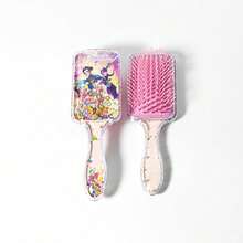 Kpop恶魔猎人K-POP女团方形气垫梳卡通通用梳子超吸睛长柄顺发梳，情人节礼物 - 彩色 - 查看 7