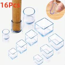 Gorros para patas de silla, almohadillas protectoras de pies de goma, cubiertas para muebles y mesas, tapones para calcetines, cubierta para muebles, pies niveladores, decoración del hogar, 8/16 Uds. QXNR - 20x30 mm - Ver 1