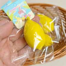 1pc Handmade Squishy Lemon, Summer Squeeze Toy, Stress Relief Toy, Birthday Gift, Back To School Gift, Easter Gift, Christmas Gift - Multicolor - View 4