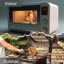 1 pieza Rejilla para asar pollo de acero inoxidable - Parrilla multifuncional con bandeja de goteo, accesorio plegable para cocinar al aire libre, camping y barbacoa - Multicolor - Ver 10