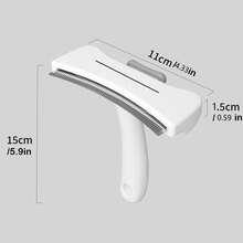 1 chiếc bàn chải chải lông mèo, dụng cụ chăm sóc thú cưng để loại bỏ lông rụng, bàn chải chải lông chó để ngăn ngừa lông vón cục. - trắng - Xem 5