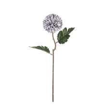 1个仿真菊花球，刺绣花球，婚礼装饰，家居花瓶装饰，餐厅，客厅，卧室，床头花艺摆设，新娘捧花，腕花，胸花，生日派对装饰，情人节礼物，秋季装饰 - 紫色 - 查看 5