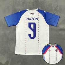 [48-Hour Shipping] Haiti National Team 2026-2027 Season Away White And Blue Short-Sleeved Football Jersey With Multiple Player Numbers 2 / 4 / 7 / 9 / 10 / 11 - 18號 - 查看 5