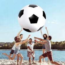 1 buah Bola Sepak Tiup Raksasa Bahan PVC Bola Pantai Kreatif Cocok Untuk Pantai, Rumput, Pesta Luar Ruangan, Alat Peraga Permainan, Dekorasi Pesta - Bola sepak besar - View 4