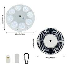WIXHFG [Solar Flagpole Lights] Solar Flagpole Lights, Flag Lights, Camping Tent Lights, Garden Lights, Umbrella Lights, Ultra-Bright Solar-Powered Flagpole Lights, Dusk To Dawn - 136LED - 查看 7