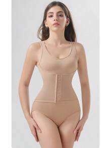 Shapewear de una pieza para mujer - Albaricoque - Ver 3