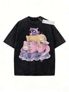 Slowpoke Shirt, Shellder Shirt, Anime Shirt, Vintage T-Shirt – Artsholic – Fan Art Merch.100% Cotton Vintage T-Shirt, Graphic T-Shirt, Anime T-Shirt-Perfect For Labor Day, Father's Day, And Easter Gifts, Men's T-Shirt Gifts, Graphic T-Shirts, And Anime T-Shirts.Graphic, Tees Anime Shirt.Summer Outfits For Women100 Percent Cotton Summer Tops - màu đen - Xem 1