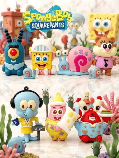 SpongeBob SquarePants Bộ sưu tập SquarePants gồm các nhân vật Squidward, Sandy, Plankton, Mr. Krabs, mô hình nhân vật tự lắp ráp, kiểu dáng và màu sắc ngẫu nhiên, móc khóa balo, mặt dây chuyền trang trí bàn làm việc, đồ trang trí xe hơi, quà sinh nhật hoạt hình dễ thương. Đồ trang trí sinh nhật SquarePants và những người bạn, trang trí bàn làm việc kiểu dáng ngẫu nhiên, lý tưởng cho các ngày lễ, sinh nhật, quà Giáng sinh, quà nhét vào tất Giáng sinh, túi quà sinh nhật. Sản phẩm thực tế sẽ được ưu tiên hơn hình ảnh.