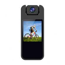 1pc 1000mAh High Capacity Rechargeable Battery Pack, Sports Camera With 1080P FHD 180° Rotatable Lens, Compact Design For Cycling, Running, Travel, Outdoor Adventure And Daily Recording - 黑色 - 查看 2