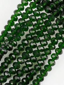 Hạt thủy tinh tròn màu xanh lá cây, 8mm, dùng làm đồ trang sức DIY, hạt rời thủ công, khoảng 63-65 hạt. - Nhiều màu - Xem 9