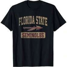 Summer Outfits For WomenFlorida State Seminoles Worn  Logo Officially Licensed T-Shirt All Seasons,220g Pure Cotton Single-Sided Printed Crew Neck Short-Sleeved T-Shirt,Unisex Top,Base Layersummer Outfits For Womensummer Outfits For Women,Summer Tops - Màu 5 - Xem 1