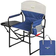 Picnic Folding Table And Chairs - Blue Quilted - View 2